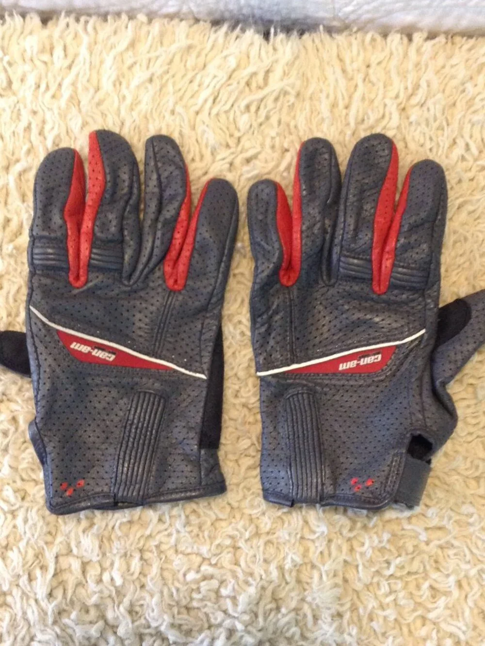 Can-Am Leather Riding Gloves W 